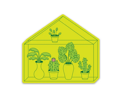 Green House Sticker