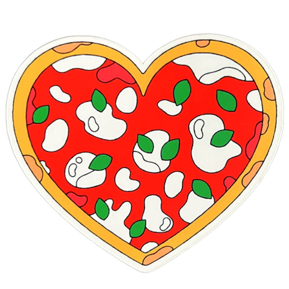Pizza Heart Sticker - Marianna Fierro, Margherita Pizza